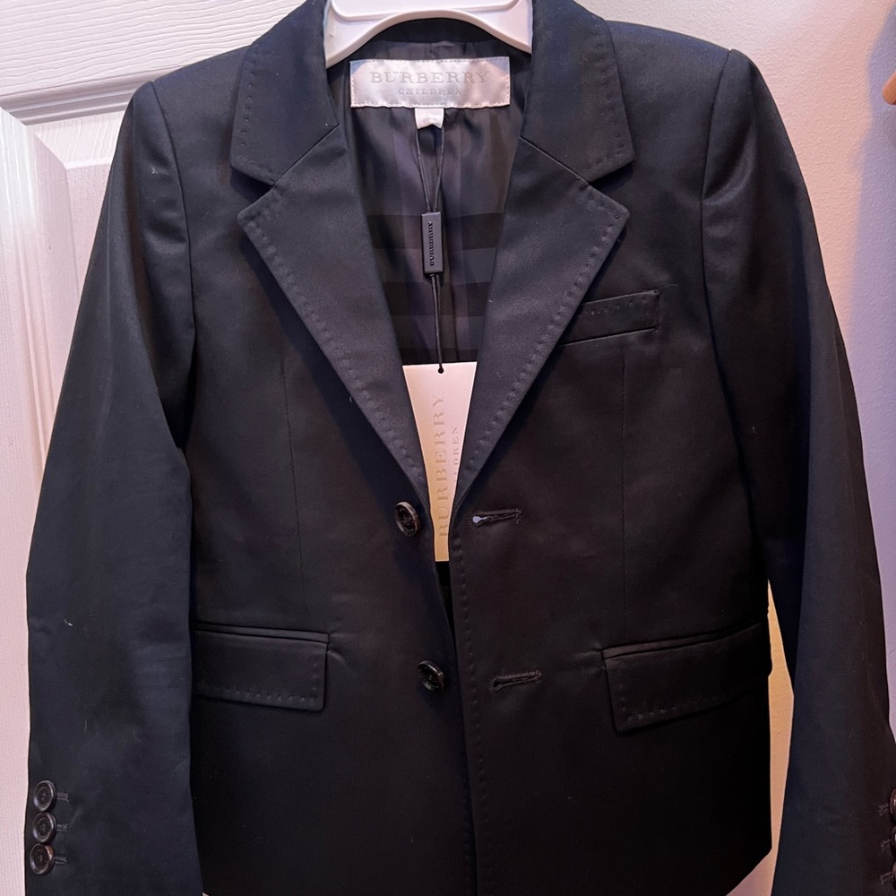 100% AUTHENTIC Boys BURBERRY Blazer 6Y BNWT